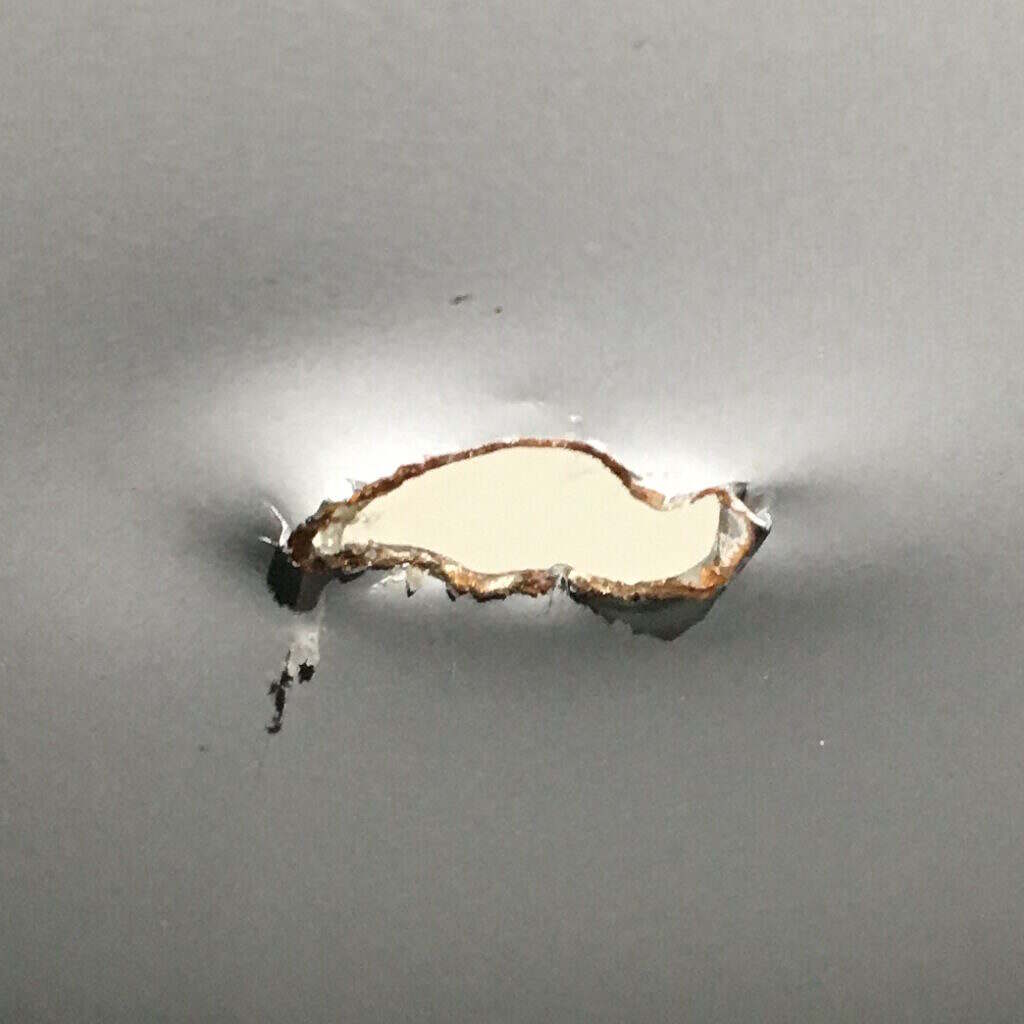 Detail of hole