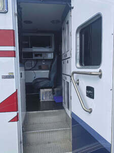 Module side entrance Ambulance interior