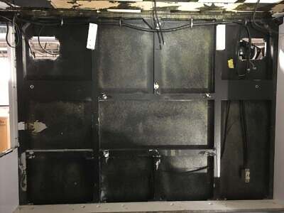 Bunk wall showing internal structure. Squad bench wall structure