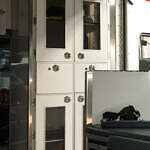 Fridge cabinet before modification Cabinet
