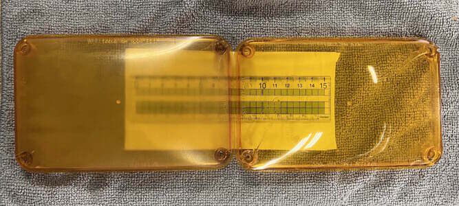 Lens polishing before and after Lens polishing