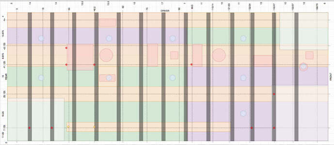 Ceiling panel and fastener layout Ceiling panel and fastener layout