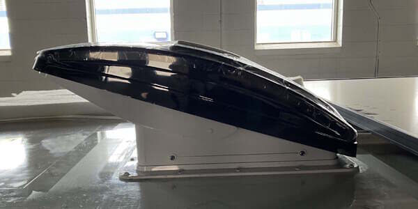MaxxAir fan vent raised
