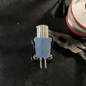 Modified LED bulb to fit Whelen scene light head Modified LED bulb to fit Whelen scene light head