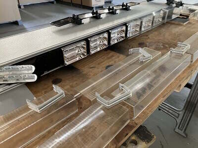 re-assembly after cleaning and polishing lightbar re-assembly