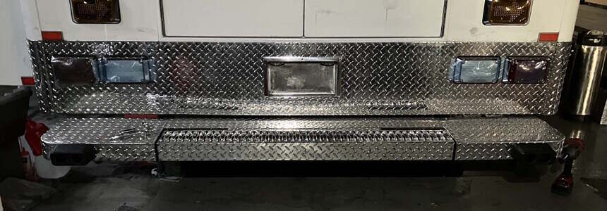 Rear bumper reinstalled rear bumper