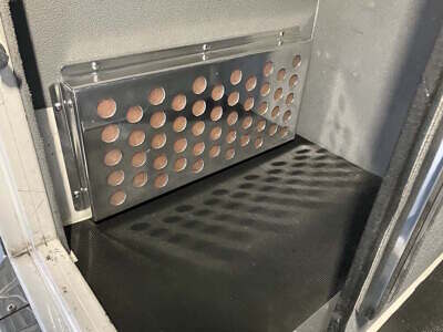 step 8 - polish to a ridiculous mirror finish that no one will ever see or appreciate and install. orange is the furnace filter material