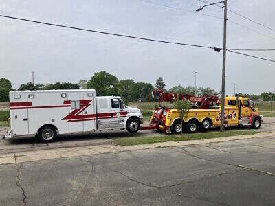 Under tow